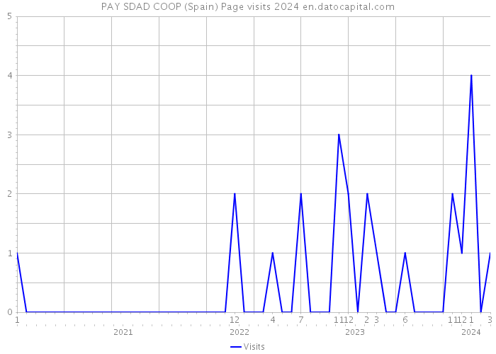 PAY SDAD COOP (Spain) Page visits 2024 