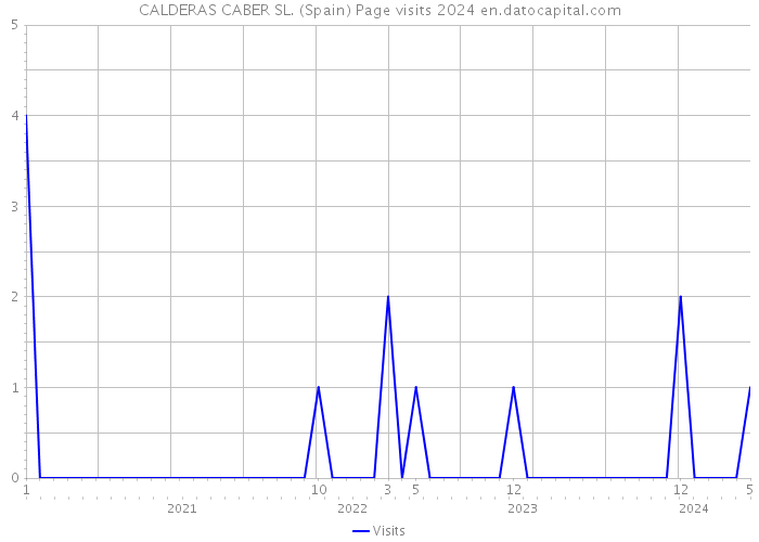 CALDERAS CABER SL. (Spain) Page visits 2024 