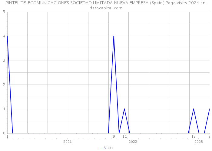 PINTEL TELECOMUNICACIONES SOCIEDAD LIMITADA NUEVA EMPRESA (Spain) Page visits 2024 