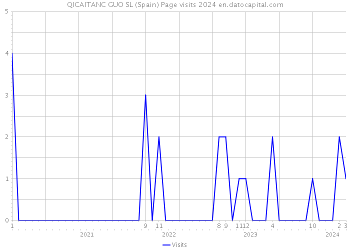QICAITANC GUO SL (Spain) Page visits 2024 