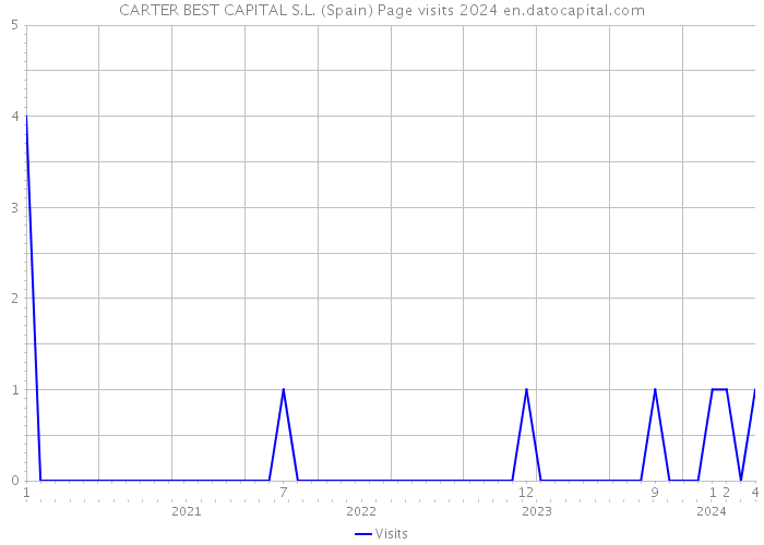 CARTER BEST CAPITAL S.L. (Spain) Page visits 2024 