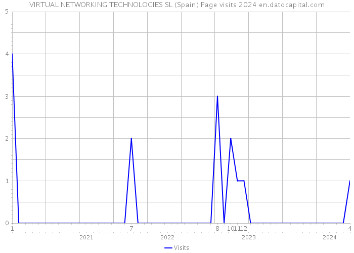 VIRTUAL NETWORKING TECHNOLOGIES SL (Spain) Page visits 2024 