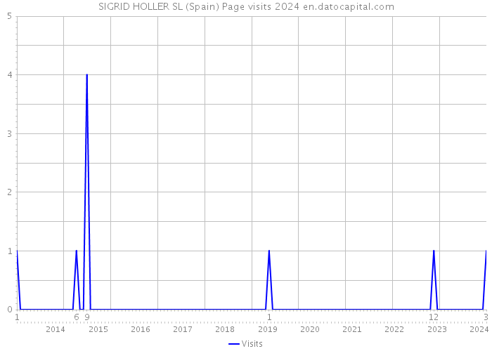 SIGRID HOLLER SL (Spain) Page visits 2024 