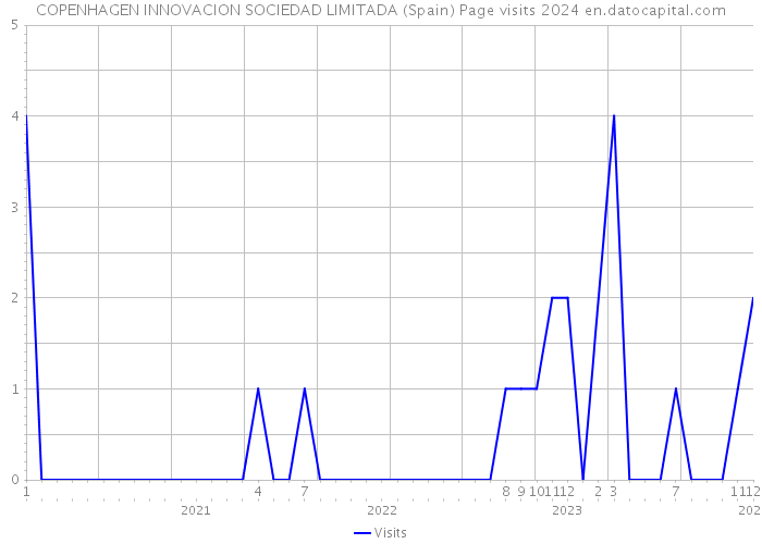 COPENHAGEN INNOVACION SOCIEDAD LIMITADA (Spain) Page visits 2024 