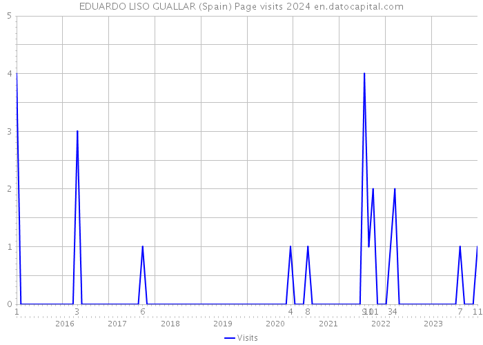 EDUARDO LISO GUALLAR (Spain) Page visits 2024 