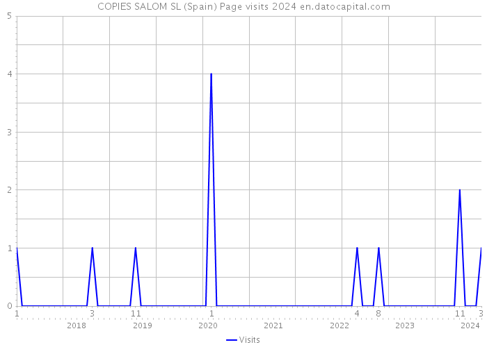 COPIES SALOM SL (Spain) Page visits 2024 
