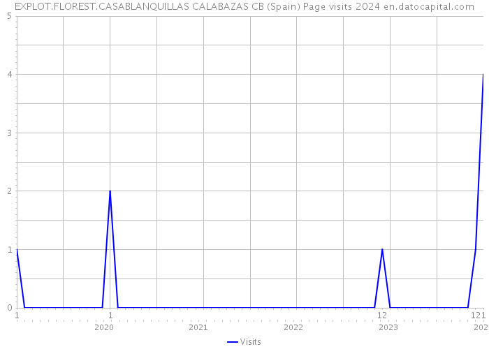 EXPLOT.FLOREST.CASABLANQUILLAS CALABAZAS CB (Spain) Page visits 2024 