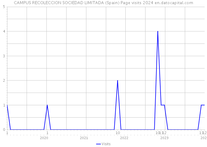CAMPUS RECOLECCION SOCIEDAD LIMITADA (Spain) Page visits 2024 