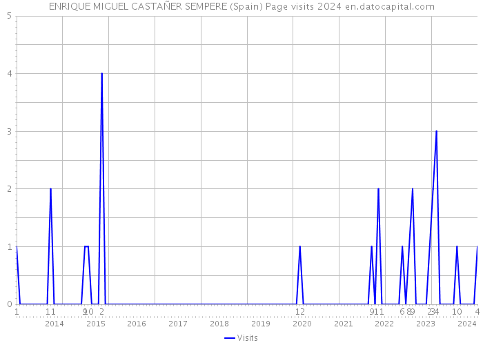 ENRIQUE MIGUEL CASTAÑER SEMPERE (Spain) Page visits 2024 