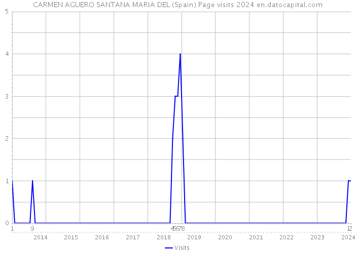 CARMEN AGUERO SANTANA MARIA DEL (Spain) Page visits 2024 
