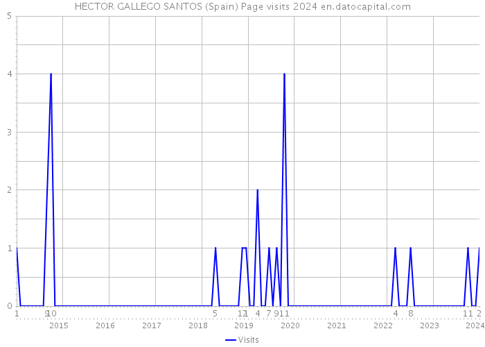 HECTOR GALLEGO SANTOS (Spain) Page visits 2024 