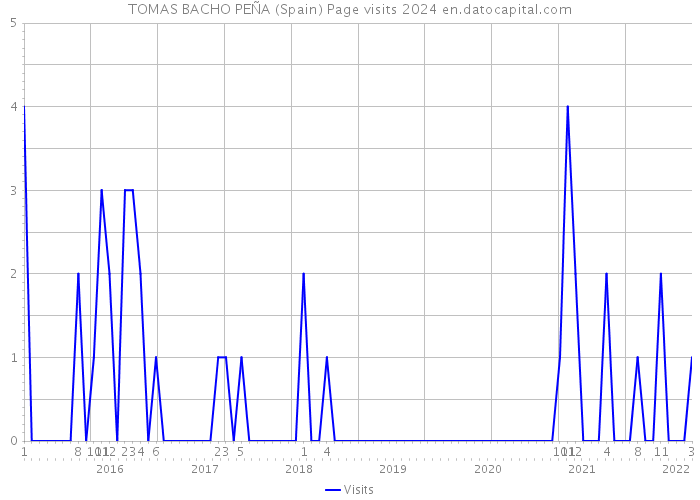 TOMAS BACHO PEÑA (Spain) Page visits 2024 