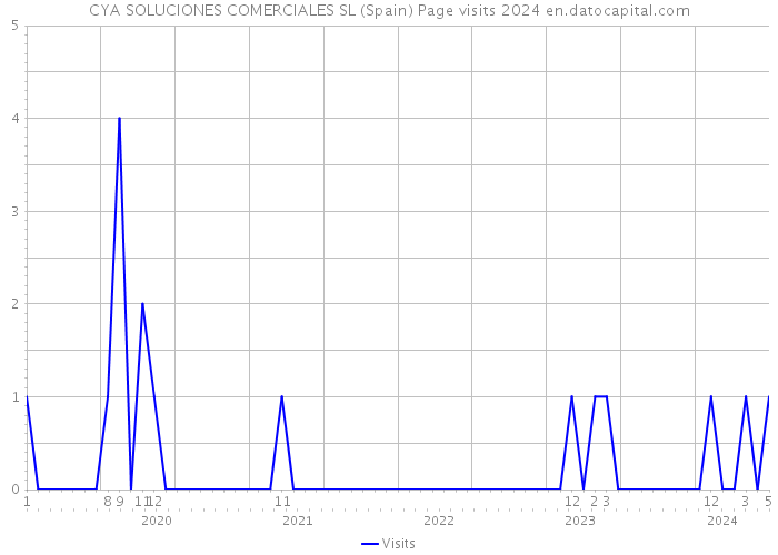 CYA SOLUCIONES COMERCIALES SL (Spain) Page visits 2024 