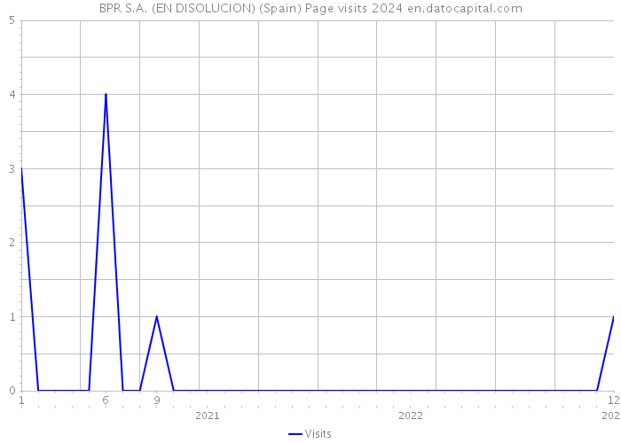 BPR S.A. (EN DISOLUCION) (Spain) Page visits 2024 