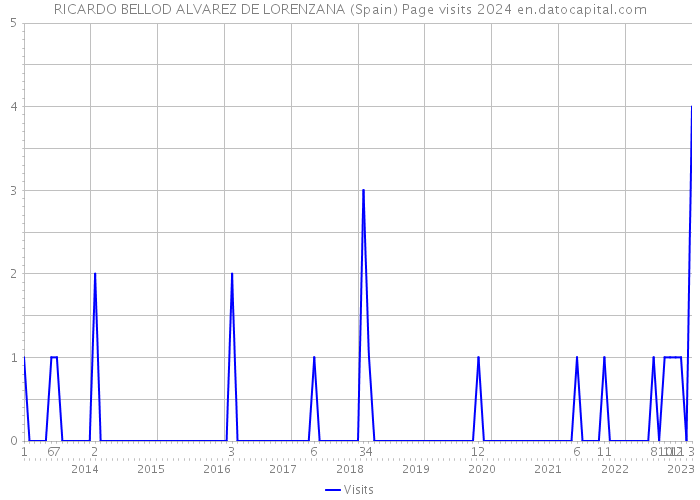 RICARDO BELLOD ALVAREZ DE LORENZANA (Spain) Page visits 2024 