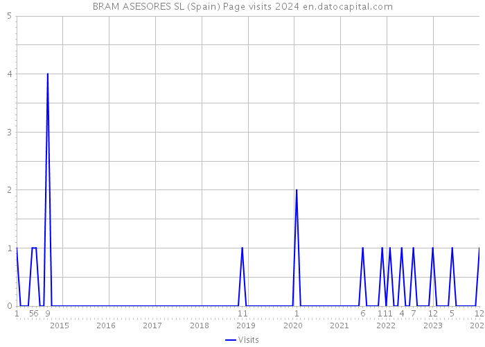 BRAM ASESORES SL (Spain) Page visits 2024 