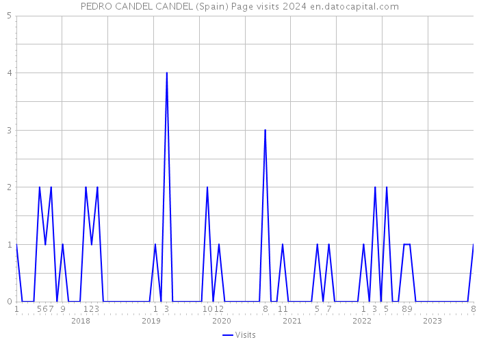 PEDRO CANDEL CANDEL (Spain) Page visits 2024 