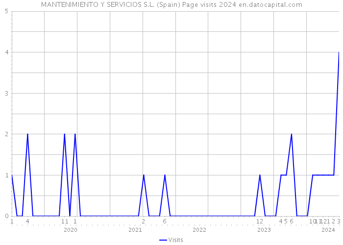 MANTENIMIENTO Y SERVICIOS S.L. (Spain) Page visits 2024 
