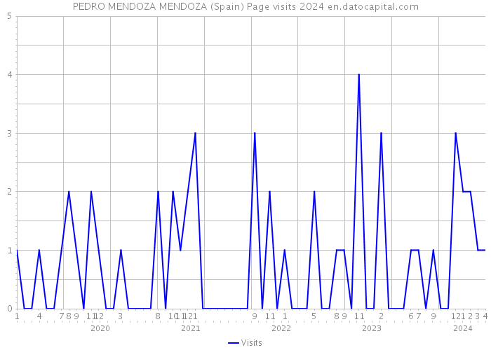 PEDRO MENDOZA MENDOZA (Spain) Page visits 2024 