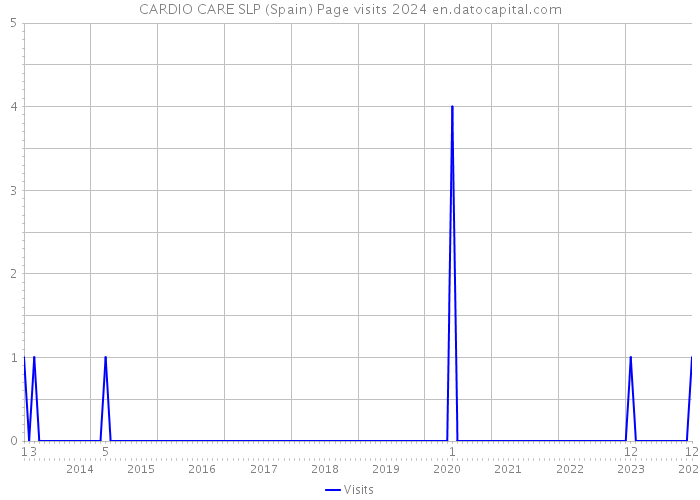 CARDIO CARE SLP (Spain) Page visits 2024 