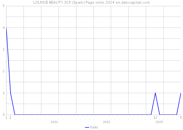 LOUNGE BEAUTY SCP (Spain) Page visits 2024 