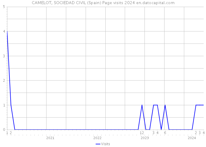 CAMELOT, SOCIEDAD CIVIL (Spain) Page visits 2024 