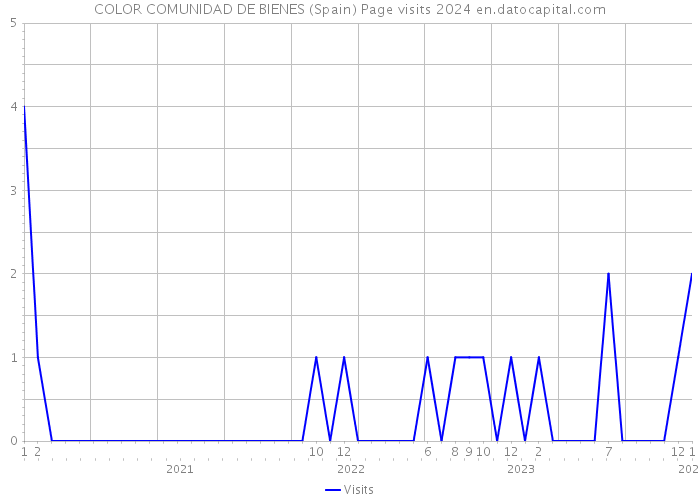 COLOR COMUNIDAD DE BIENES (Spain) Page visits 2024 