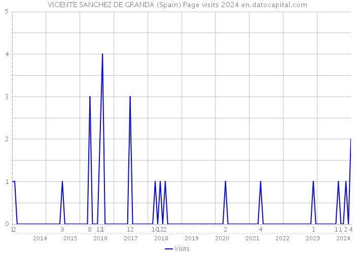 VICENTE SANCHEZ DE GRANDA (Spain) Page visits 2024 