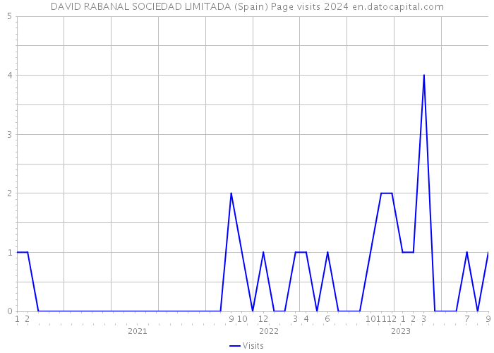 DAVID RABANAL SOCIEDAD LIMITADA (Spain) Page visits 2024 