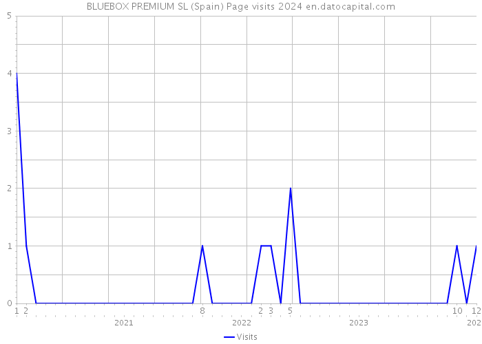 BLUEBOX PREMIUM SL (Spain) Page visits 2024 