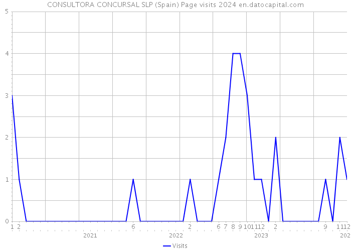 CONSULTORA CONCURSAL SLP (Spain) Page visits 2024 
