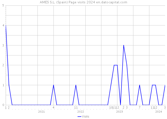 AMES S.L. (Spain) Page visits 2024 