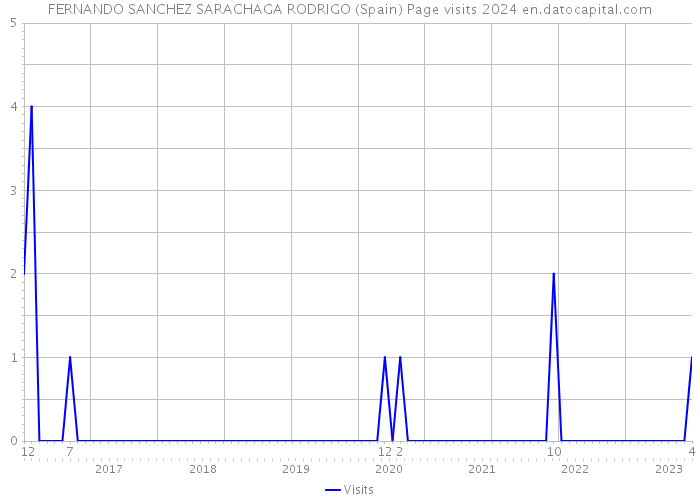 FERNANDO SANCHEZ SARACHAGA RODRIGO (Spain) Page visits 2024 
