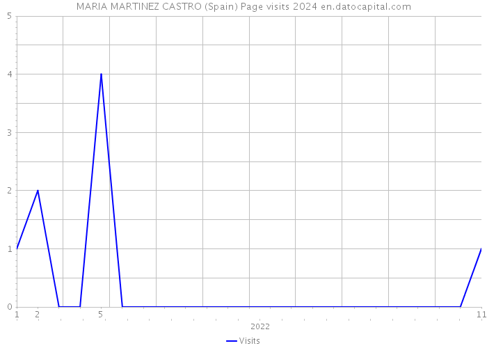 MARIA MARTINEZ CASTRO (Spain) Page visits 2024 