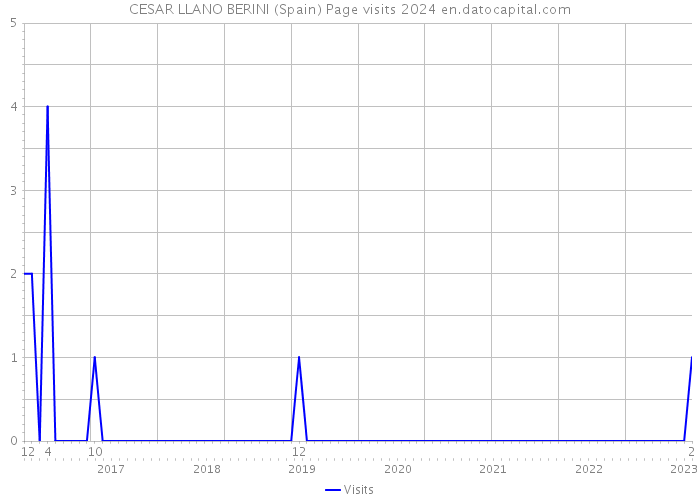 CESAR LLANO BERINI (Spain) Page visits 2024 