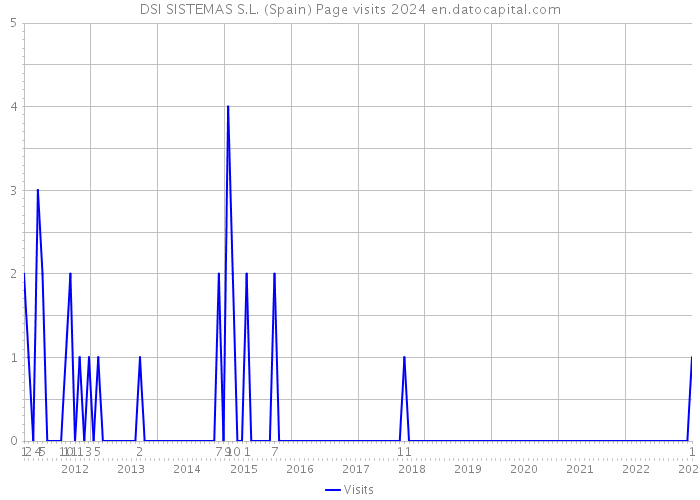 DSI SISTEMAS S.L. (Spain) Page visits 2024 