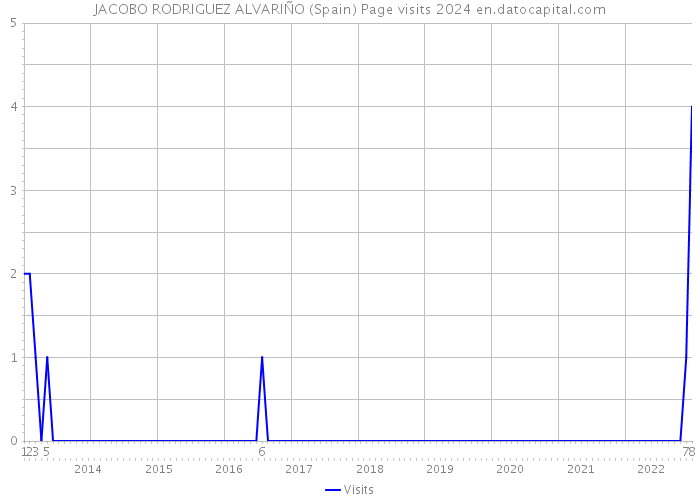 JACOBO RODRIGUEZ ALVARIÑO (Spain) Page visits 2024 