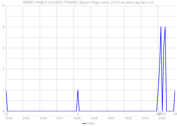 PEDRO PABLO CASADO TORRES (Spain) Page visits 2024 