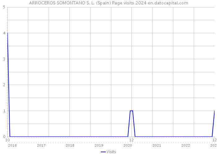 ARROCEROS SOMONTANO S. L. (Spain) Page visits 2024 
