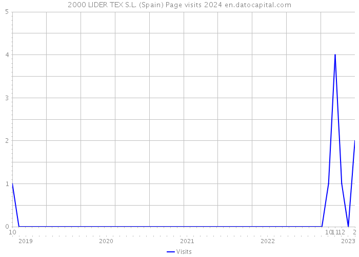 2000 LIDER TEX S.L. (Spain) Page visits 2024 