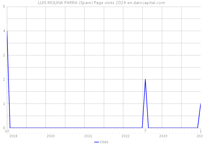 LUIS MOLINA PARRA (Spain) Page visits 2024 
