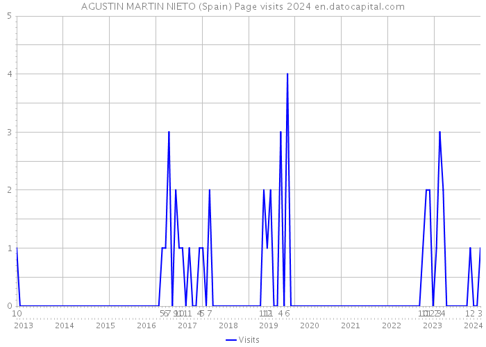 AGUSTIN MARTIN NIETO (Spain) Page visits 2024 