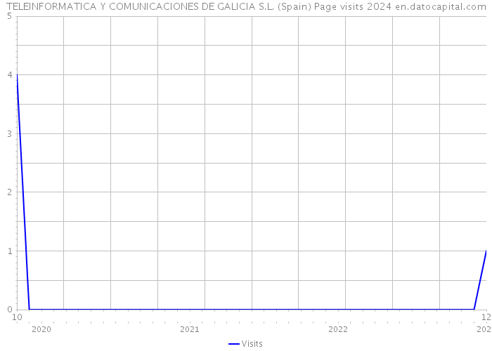 TELEINFORMATICA Y COMUNICACIONES DE GALICIA S.L. (Spain) Page visits 2024 