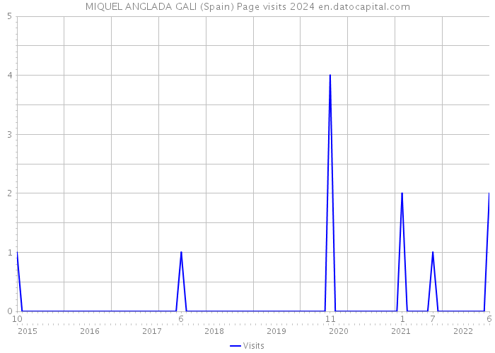 MIQUEL ANGLADA GALI (Spain) Page visits 2024 