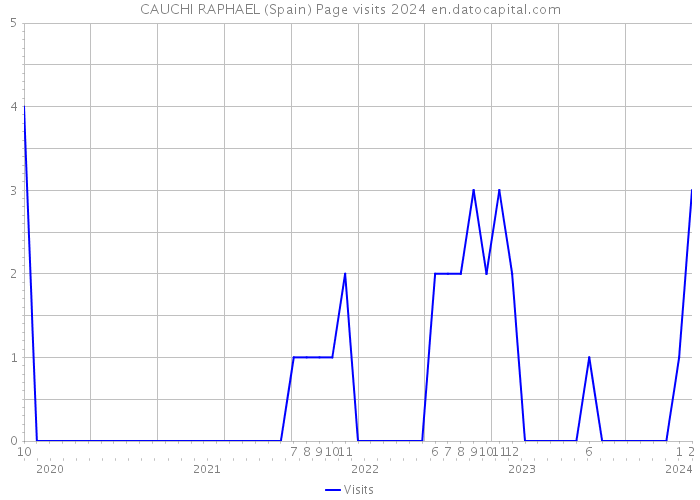 CAUCHI RAPHAEL (Spain) Page visits 2024 