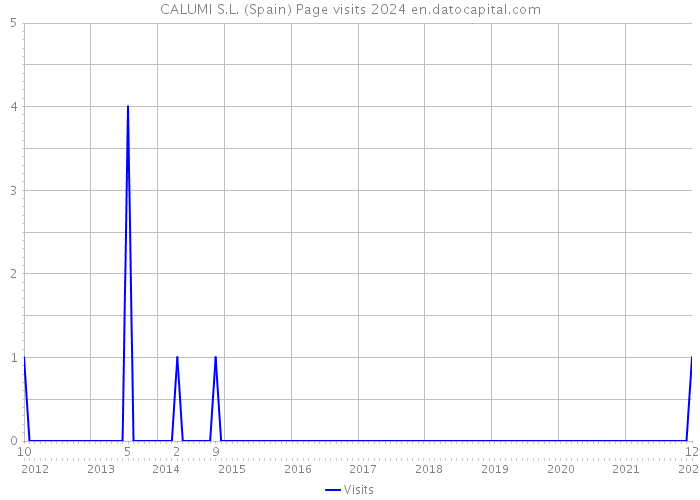 CALUMI S.L. (Spain) Page visits 2024 