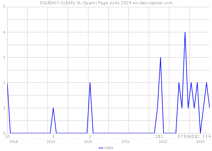 SQUEAKY CLEAN, SL (Spain) Page visits 2024 