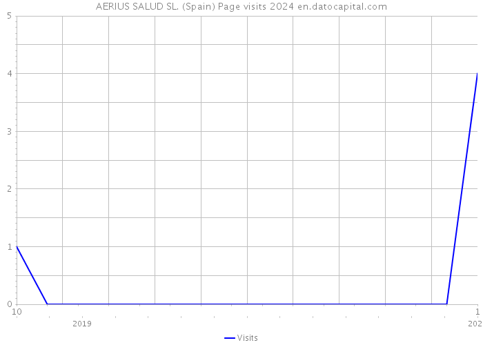 AERIUS SALUD SL. (Spain) Page visits 2024 