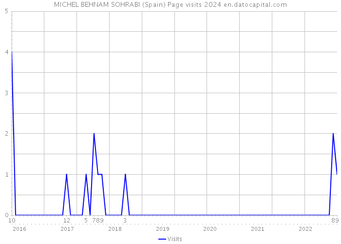 MICHEL BEHNAM SOHRABI (Spain) Page visits 2024 