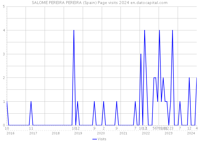 SALOME PEREIRA PEREIRA (Spain) Page visits 2024 